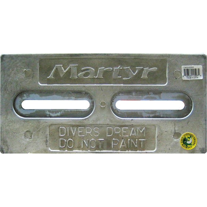 Martyr CMDIVERA Hull Anode 1/2" x 6" x 12", Aluminum