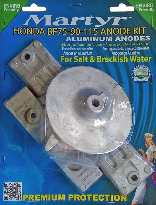 Martyr CMHBF75115KITA Honda BF Anode Kit, Aluminum