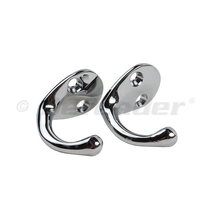 Sea Dog 671501-1 Sea-Dog Single Coat Hook Large, Chrome/Brass, pr.