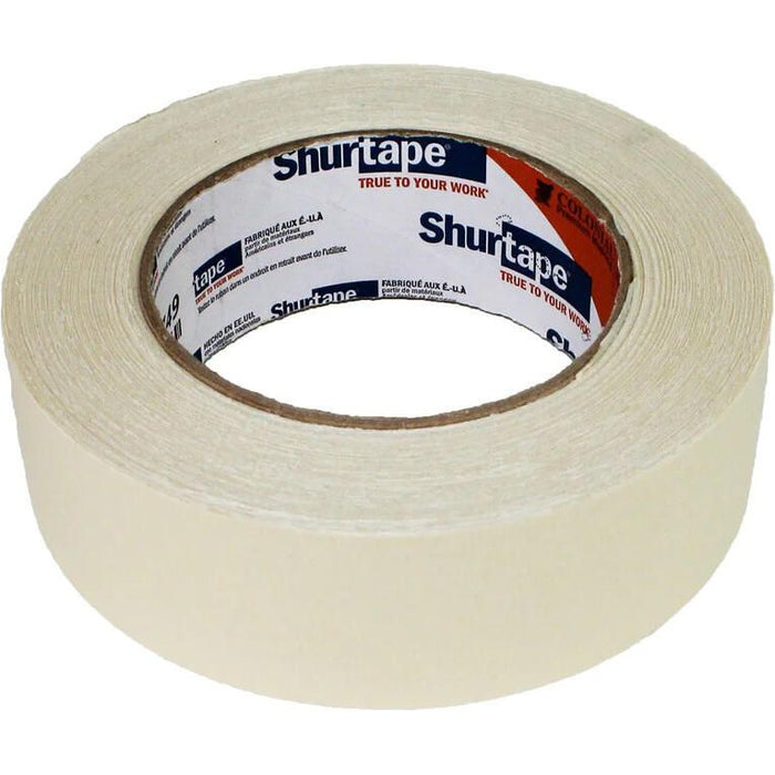 Shurtape 100749 Colonial Premium Grade, High Adhesion Masking Tape, 1-1/2" x 180', Natural