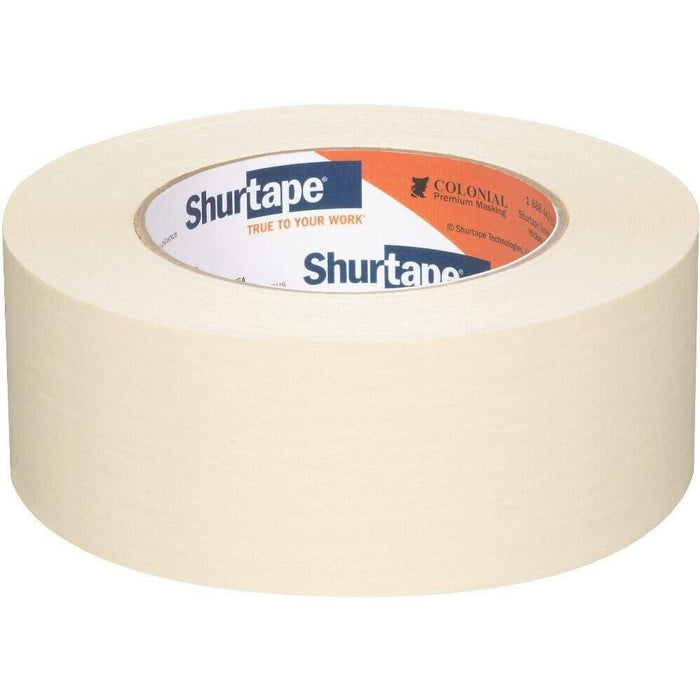 Shurtape 101534 Colonial Premium Grade, High Adhesion Masking Tape, 2" x 180', Natural