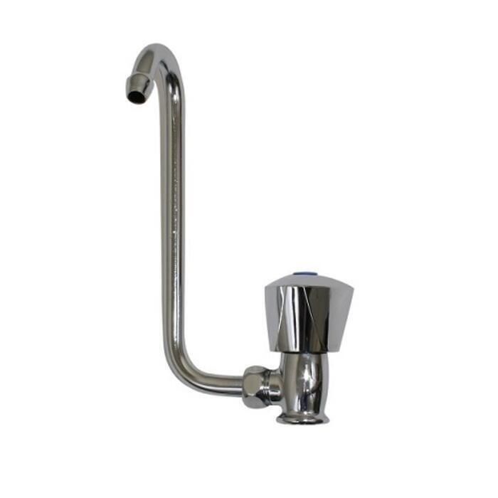 Scandvik 10089 Chrome Plated Brass Cold Water Folding Faucet