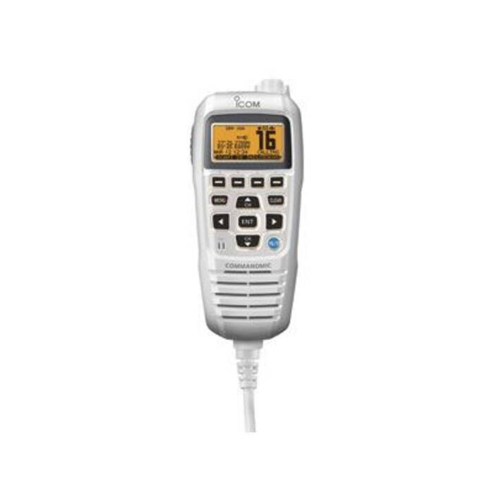 Icom HM195SW 42 EXP CommandMic IV w/Yellow BlackLit LCD Super White