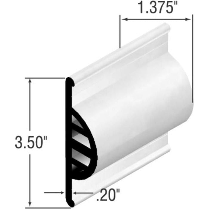 Taylor Made Products 46030 Comm Side Gard White Strght 10'