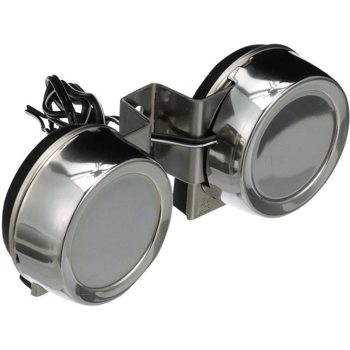 Seachoice 14521 Compact Electric Horns, 108 dB, Twin Horns w/ SS Covers, 12V DC Power, 8 Amp