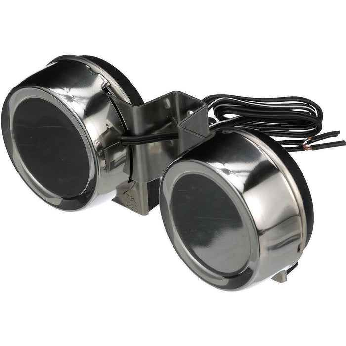 Seachoice 14521 Compact Electric Horns, 108 dB, Twin Horns w/ SS Covers, 12V DC Power, 8 Amp