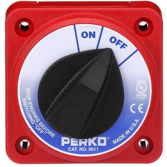 Seachoice 11561 Battery Select Switch, Compact, Disconnect Isolator Cutoff, 12 -50V