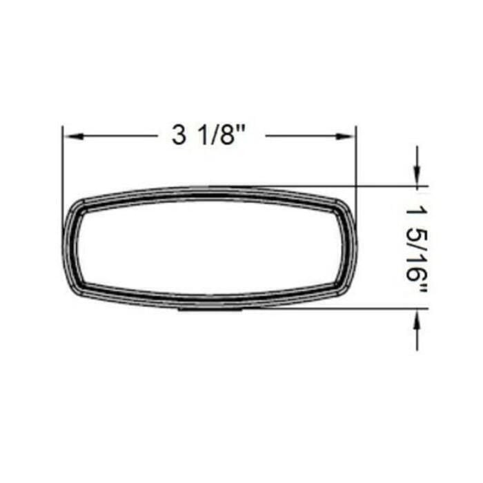 Scandvik 41446P Compact LED Spreader/Deck Light, Black