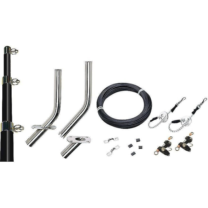 Seachoice 88261 Outrigger Kit-15' Black/Gold-Complete