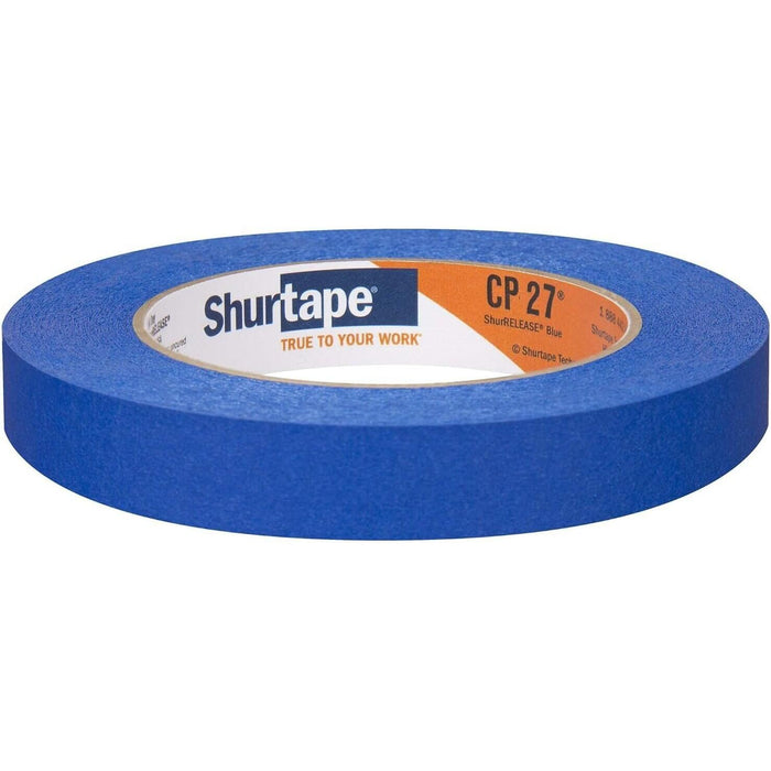 Shurtape 202871 CP27 Shurrelease 14-Day Blue Painter's Tape, 3/4" x 180', Blue