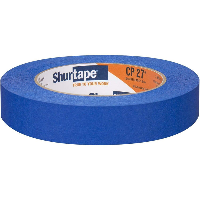 Shurtape 202872 CP27 Shurrelease 14-Day Blue Painter's Tape, 1" x 180', Blue