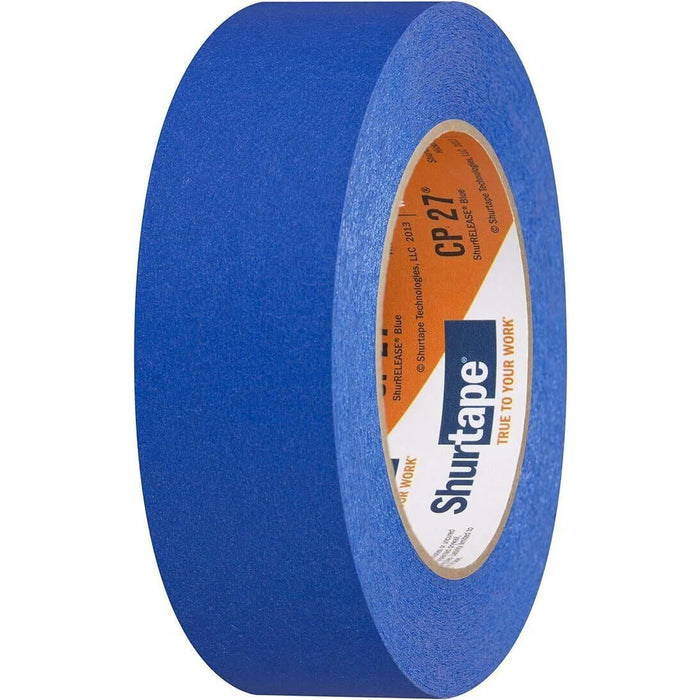 Shurtape 202879 CP27 Shurrelease 14-Day Blue Painter's Tape, 1-1/2" x 180', Blue