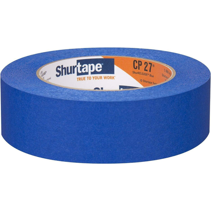 Shurtape 202879 CP27 Shurrelease 14-Day Blue Painter's Tape, 1-1/2" x 180', Blue