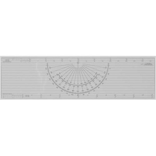 C-Thru Course Protractor Plotter - 4" X 15" — Freeport Marine Supply