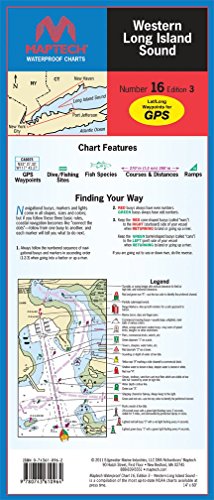 Maptech Waterproof Chart Western Long Island Sound