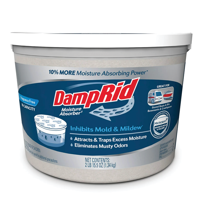 Damp Rid FG50FFESB High Capacity Moisture Absorber, 2 lb tub, up to 1, 000 sq ft, Fragrance Free