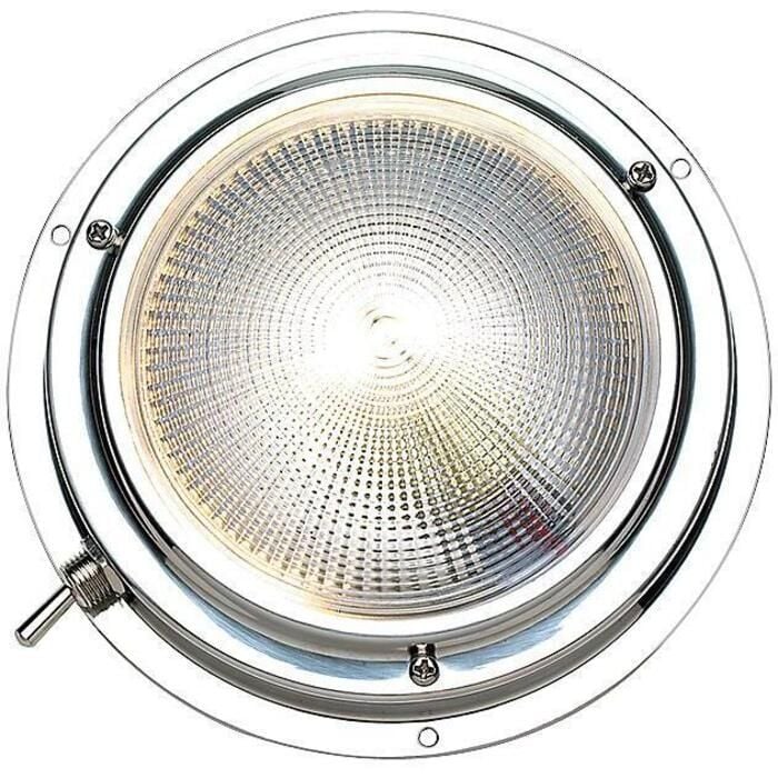 Seachoice 6651 Polished Stainless Steel Day or Night Vision Dome Light