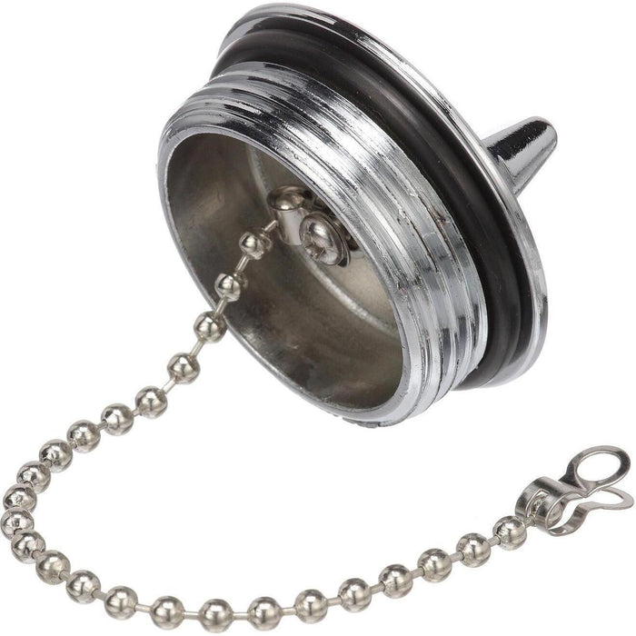 Seachoice 32521 Chrome Plated Zamak Replacement Cap For Deck Fill 32041