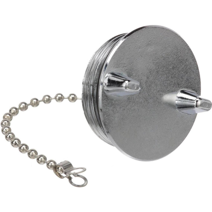 Seachoice 32521 Chrome Plated Zamak Replacement Cap For Deck Fill 32041