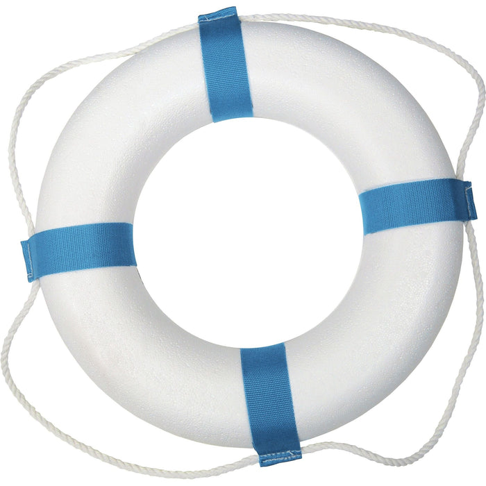 Taylor Made Products 371 Taylor 17" Decorative Ring Buoy, White/Blue (Not a Life Saving Device)
