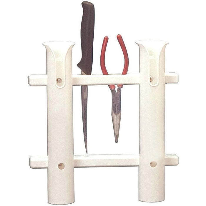 Taco Metals P03-062W Polyethylene 2-Rod Rack, White