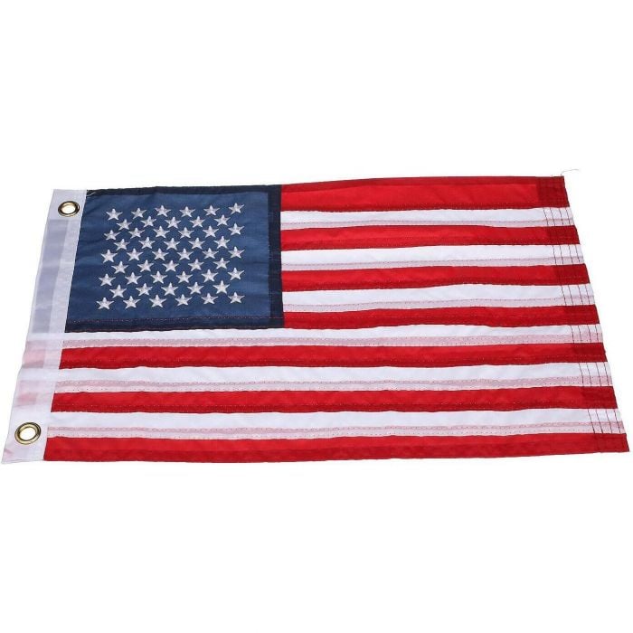 Seachoice 78211 12" x 18" Deluxe Sewn U.S. Flag (Restricted from sale into MN)