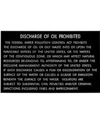 Bernard Engraving Plaque Oil Discharge SNPLAQ3 3 x 5.5 Inch