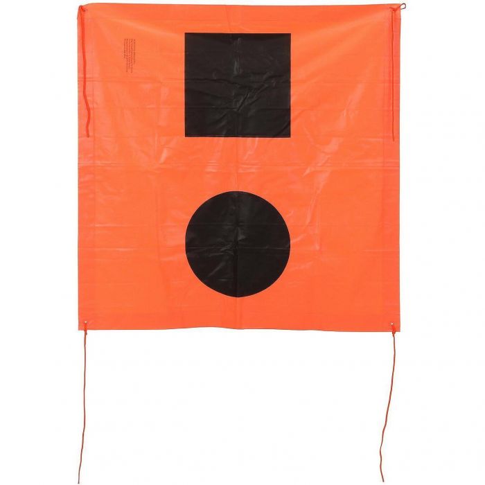 Seachoice 78341 3' x 3' Orange Distress Signal SOS Flag