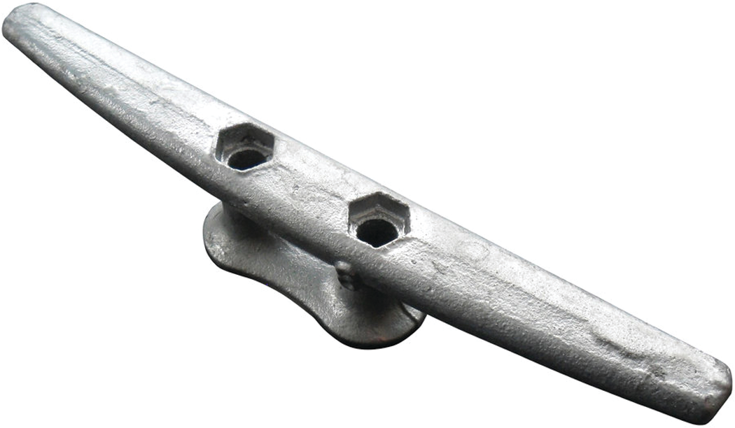 Dock Edge DE2812F 2812F Cast Iron Dock Cleat, Galvanized, 12"
