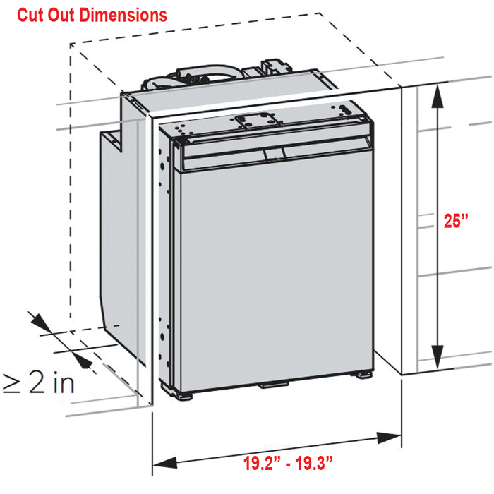 Dometic 9620017088 NRX 80E Compressor Refrigerator 80L Black