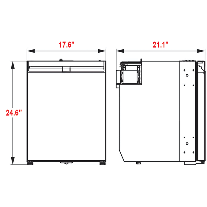 Dometic 9620017088 NRX 80E Compressor Refrigerator 80L Black