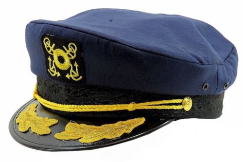 Nautical Captain\'s Hat with Gold Embroidery Amazon.com: Chiclinco Black Admiral Captain Yacht Hat, Gold  main image 4