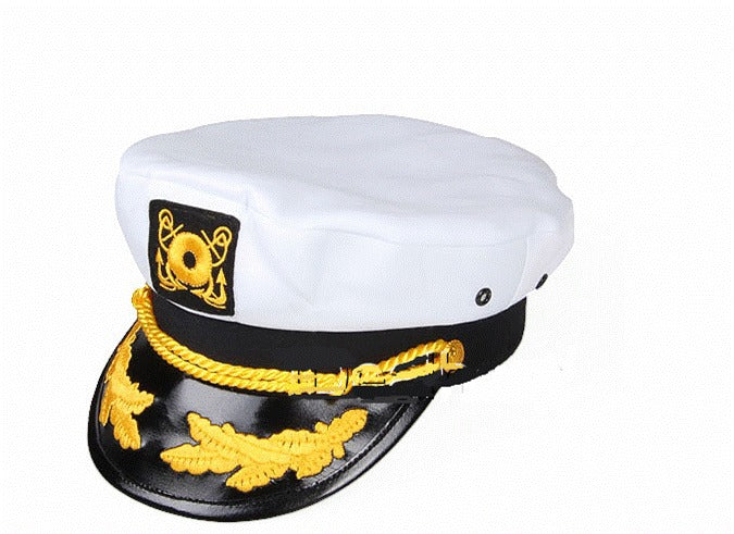 Dorfman Pacific Nautical Hat-White Plastic Snapback