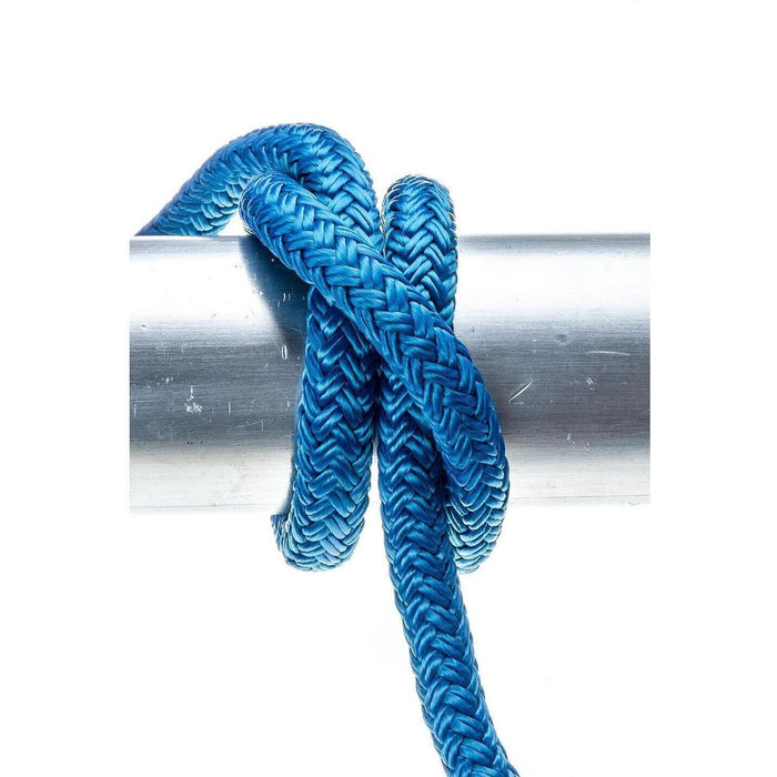 Seachoice Double-Braid Nylon Dock Line w/ Eye Splice, Pre-Shrunk, Heat Stabilized, 3/8 In. X 20 Ft., Blue