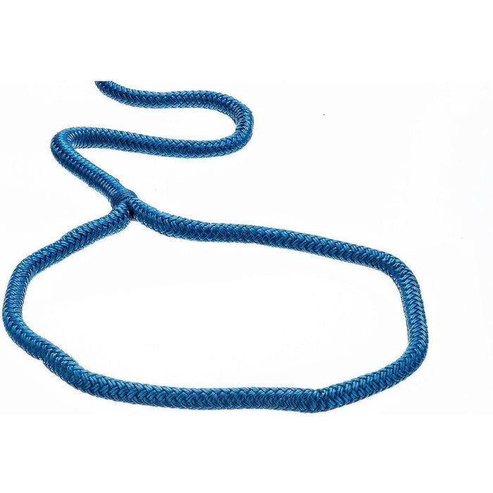 Seachoice Double-Braid Nylon Dock Line w/ Eye Splice, Pre-Shrunk, Heat Stabilized, 1/2 In. X 25 Ft., Blue