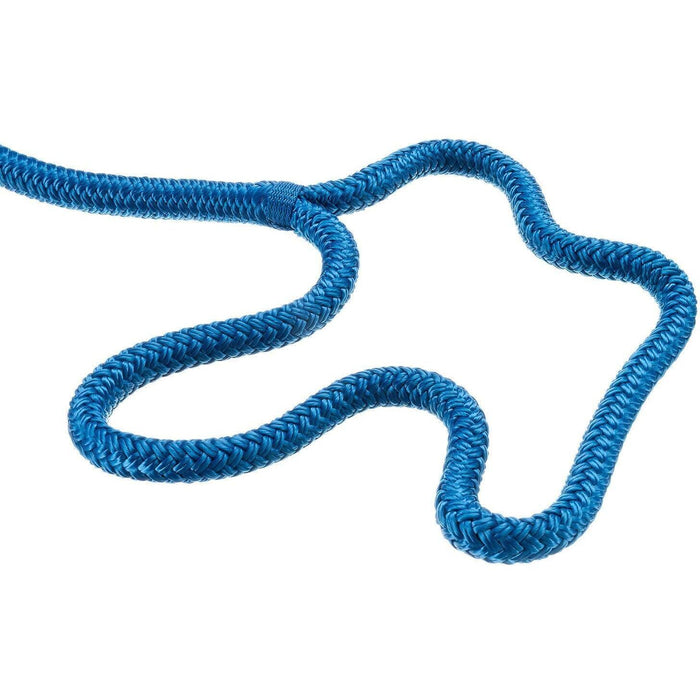 Seachoice Double-Braid Nylon Dock Line w/ Eye Splice, Pre-Shrunk, Heat Stabilized, 1/2 In. X 20 Ft., Blue