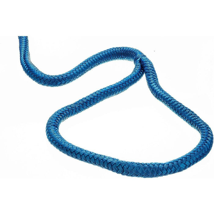 Seachoice Double-Braid Nylon Dock Line w/ Eye Splice, Pre-Shrunk, Heat Stabilized, 5/8 In. X 20 Ft., Blue
