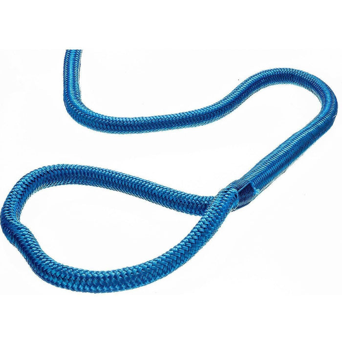 Seachoice Double-Braid Nylon Dock Line w/ Eye Splice, Pre-Shrunk, Heat Stabilized, 3/4 In. X 50 Ft., Blue