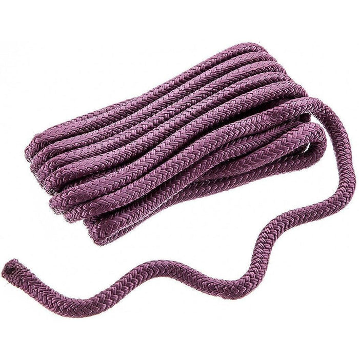 Seachoice Double-Braid Nylon Dock Line w/ Eye Splice, Pre-Shrunk, Heat Stabilized, 3/8 In. X 20 Ft., Burgundy