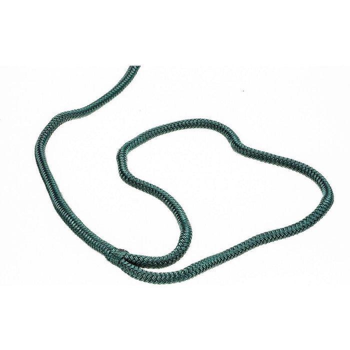 Seachoice Double-Braid Nylon Dock Line w/ Eye Splice, Pre-Shrunk, Heat Stabilized, 3/8 In. X 15 Ft., Forest Green