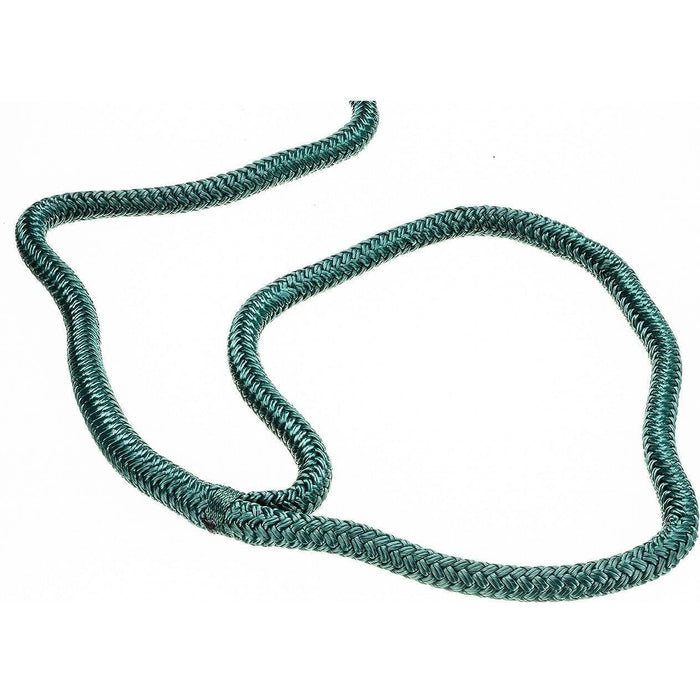 Seachoice Double-Braid Nylon Dock Line w/ Eye Splice, Pre-Shrunk, Heat Stabilized, 1/2 In. X 20 Ft., Forest Green
