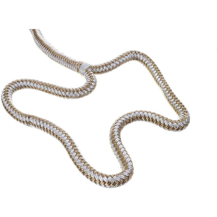 Seachoice Double-Braid Nylon Dock Line w/ Eye Splice, Pre-Shrunk, Heat Stabilized, 1/2 In. X 25 Ft., Gold White