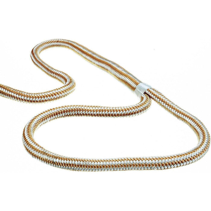 Seachoice Double-Braid Nylon Dock Line w/ Eye Splice, Pre-Shrunk, Heat Stabilized, 5/8 In. X 20 Ft., Gold White