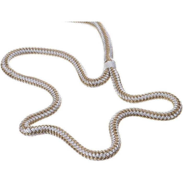 Seachoice Double-Braid Nylon Dock Line w/ Eye Splice, Pre-Shrunk, Heat Stabilized, 3/8 In. X 20 Ft., Gold White