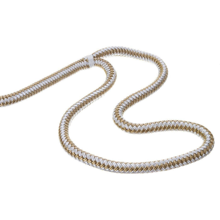 Seachoice Double-Braid Nylon Dock Line w/ Eye Splice, Pre-Shrunk, Heat Stabilized, 1/2 In. X 20 Ft., Gold White