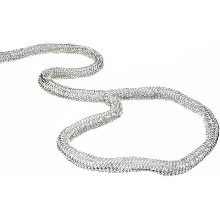 Seachoice Double-Braid Nylon Dock Line w/ Eye Splice, Pre-Shrunk, Heat Stabilized, 3/4 In. X 35 Ft., White