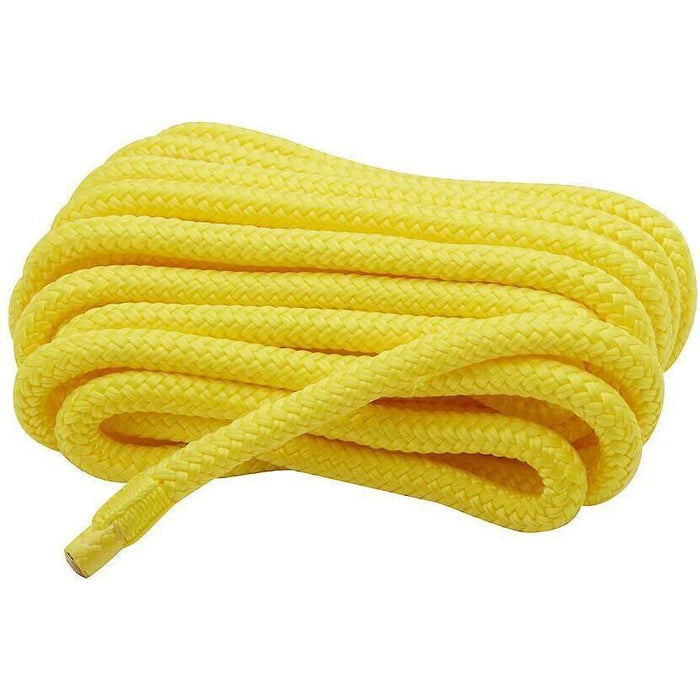 Seachoice Double-Braid Nylon Dock Line w/ Eye Splice, Pre-Shrunk, Heat Stabilized, 3/8 In. X 20 Ft., Yellow