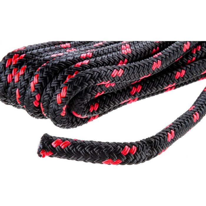 Seachoice 42431 Double Braided 100% MFP Dock Line 3/8" x 15' Black w/Red Tracer