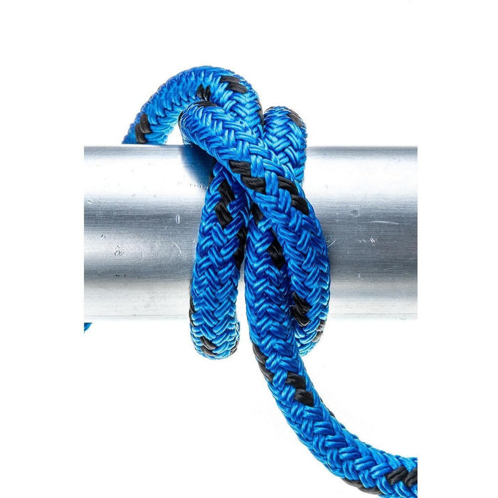 Seachoice 42411 Double Braided 100% MFP Dock Line 3/8" x 15' Blue w/Black Tracer