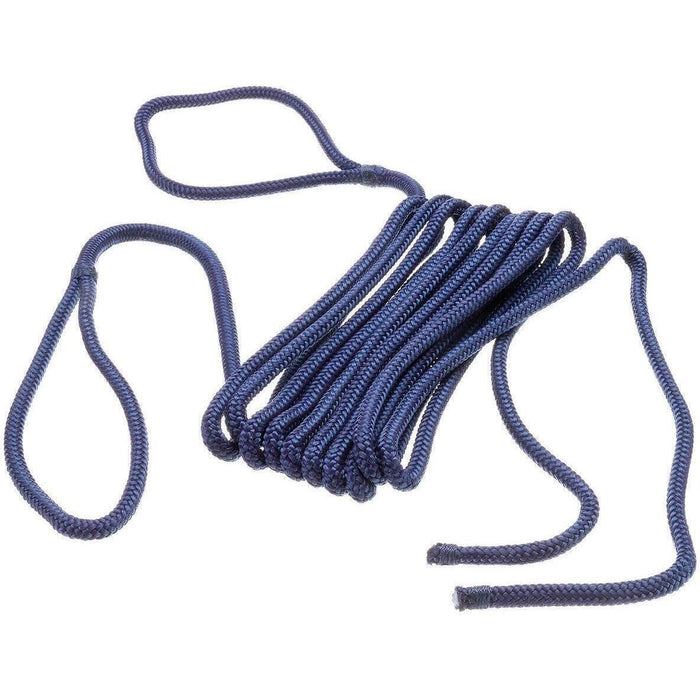 Seachoice 40881 Double Braided Nylon Fender Line 1/4" x 6', Navy (2 Per Pack)